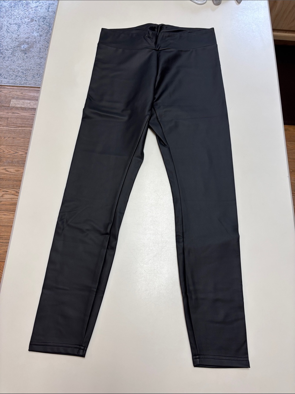 Girls' Black High-Waist Active Leggings